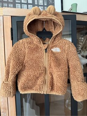 The North Face Baby Campshire Full Zipper Hoodie sherpa fleece jacket teddy bear